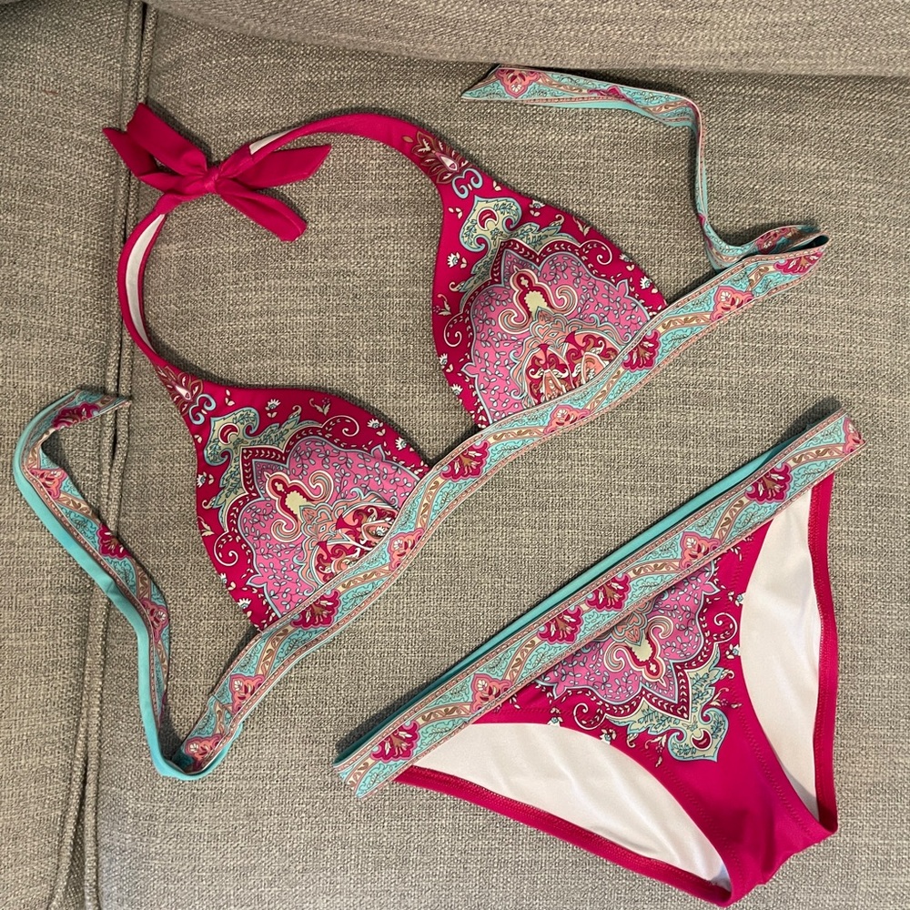 Vibrant Paisley Bikini Set
